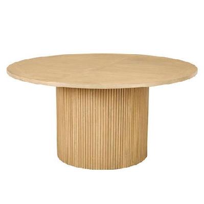 esperance indoor round timber coffee table 