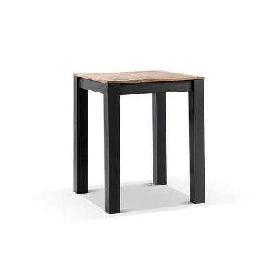 balmoral outdoor square teak top aluminium bar table white 