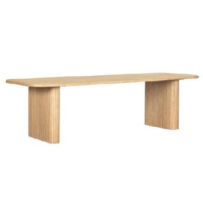 bateau bay 2.8m rectangle indoor timber dining table warm wheat