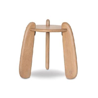 bowen indoor round timber side table 