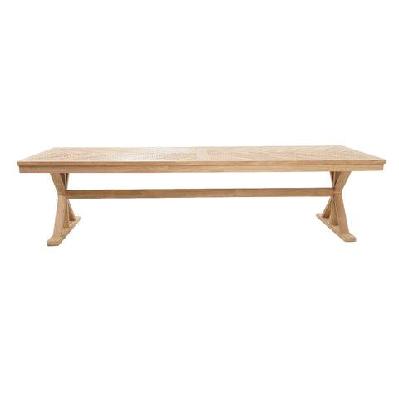 darlington outdoor 2.5m teak timber table 2.5m 