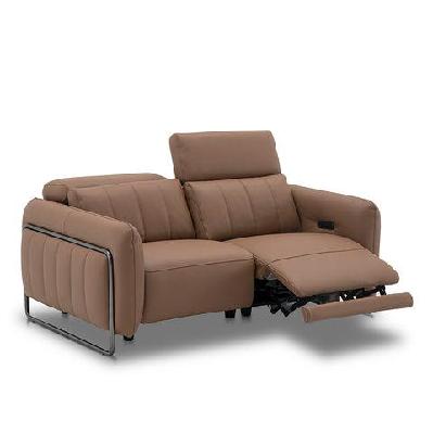 fremantle indoor 2 seater leather recliner sofa lounge 