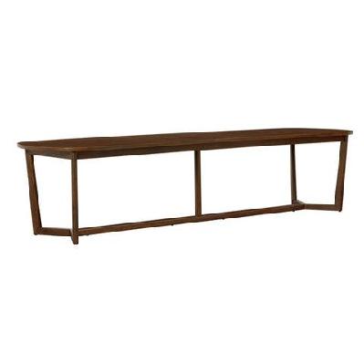 kingscliff 3m rectangle indoor timber dining table walnut