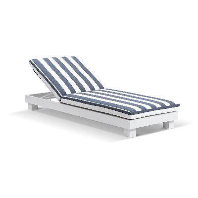 santorini aluminium outdoor sun lounge light dune / sandstone 