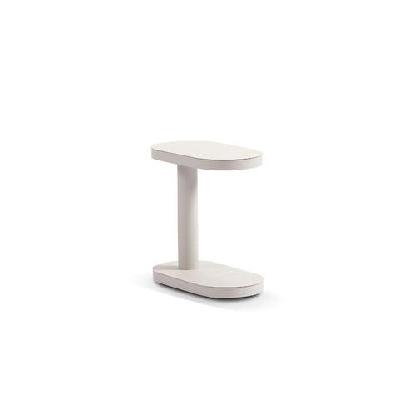 norfolk outdoor aluminium side table light dune 