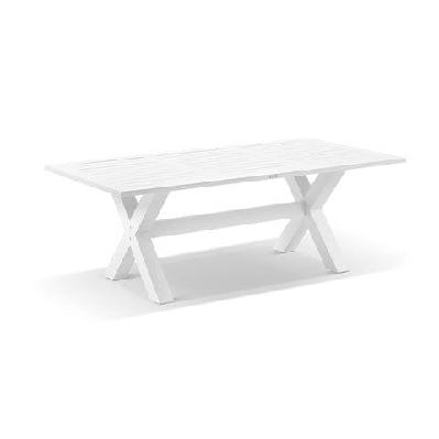tahitian 2.1m outdoor aluminium rectangle dining table 2.1m / light oak 