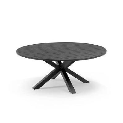 houston outdoor 1.8m round aluminium dining table 1.8m / light oak 
