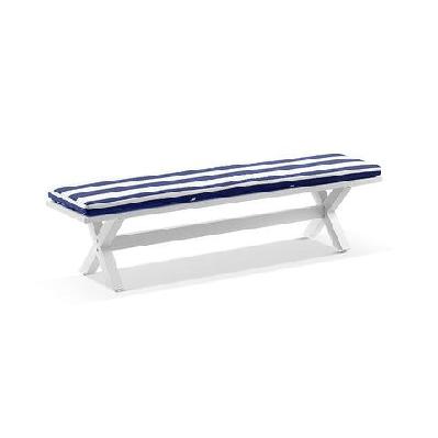 tahitian 2m outdoor aluminium bench seat charcoal / denim grey 