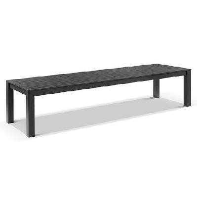 santorini large 3.55m outdoor rectangle aluminium dining table 3.55m / white 