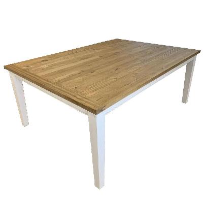 leura belle large rustic 210cm x 150cm indoor timber dining table 10 seats 