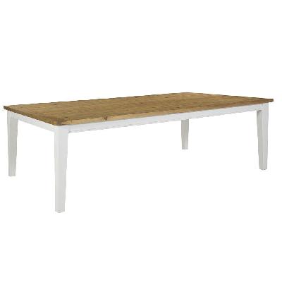 leura belle large rustic 250cm x 150cm indoor timber dining table 12 seats 