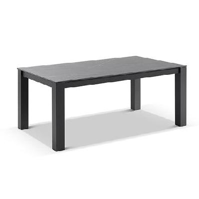 hugo ceramic 1.8m outdoor rectangle aluminium dining table 1.8m / white 