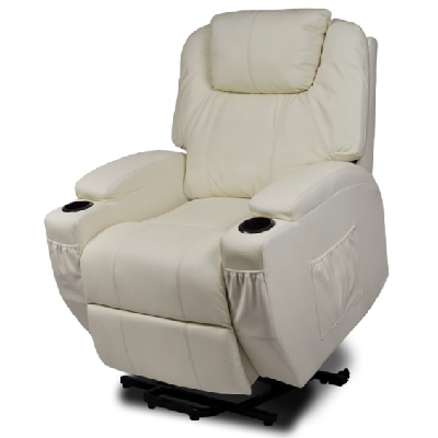 electric recliner dual motor, beige