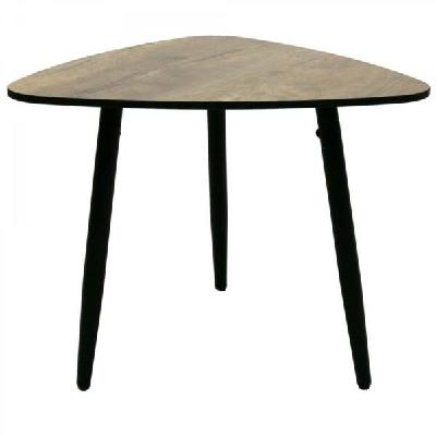 natural corsha triangular coffee table new