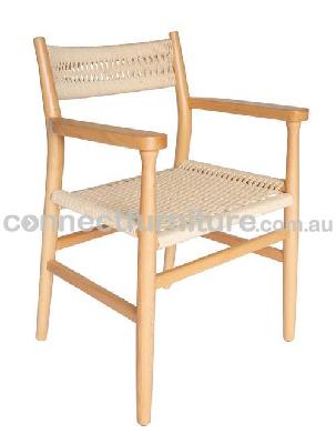 replica hans wegner ch37 armchair - natural 