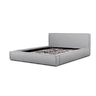 castillo fabric queen bed frame - pearl grey 