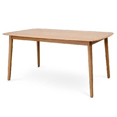 kenston 1.6m oak fix dining table 