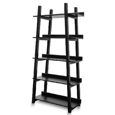 mayson bookshelf - black oak 
