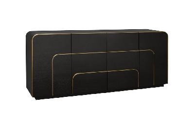 harley 2m buffet unit - textured espresso black 