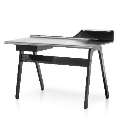 ruban wooden home office desk - black 