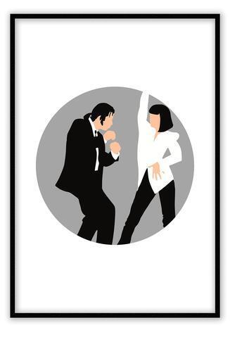 pulp fiction large 80x110cm / gold