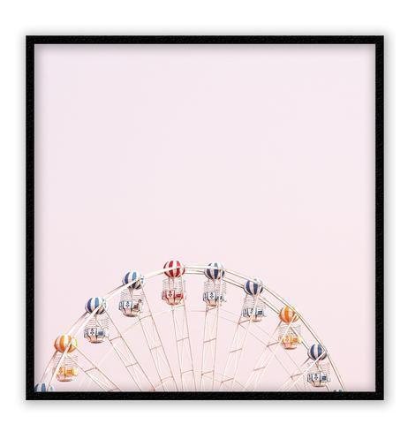 pink park large 100x100cm / black