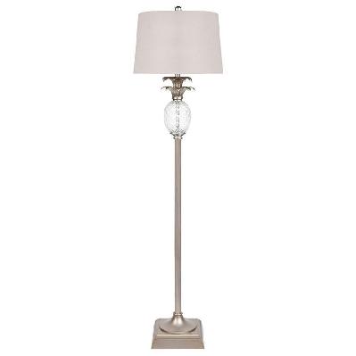 langley floor lamp - antique silver