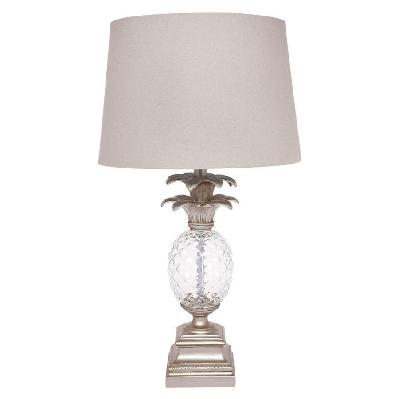 langley table lamp - antique silver