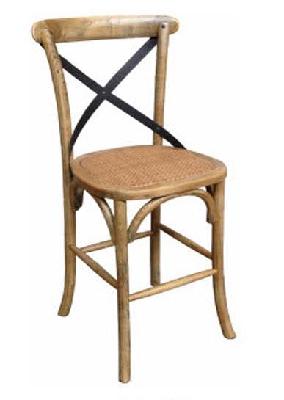 mf cross back bar stool with metal 