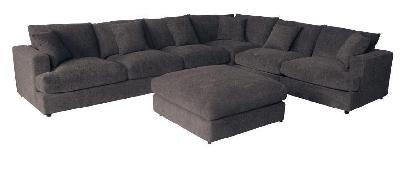 vi hudson 6 seater corner modular with ottoman 