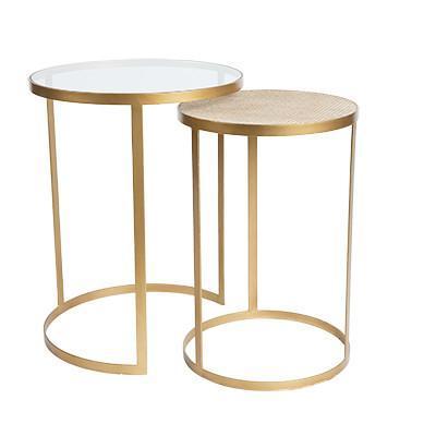 sh monterey round nesting side tables 