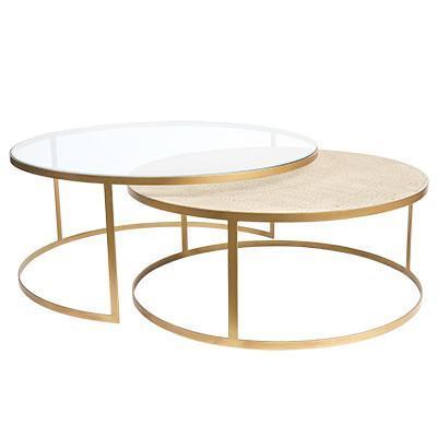 sh monterey round nesting coffee tables