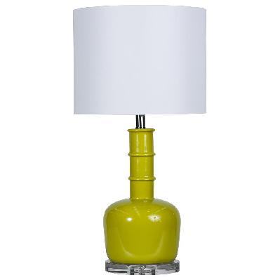 sh ashley ceramic table lamp green