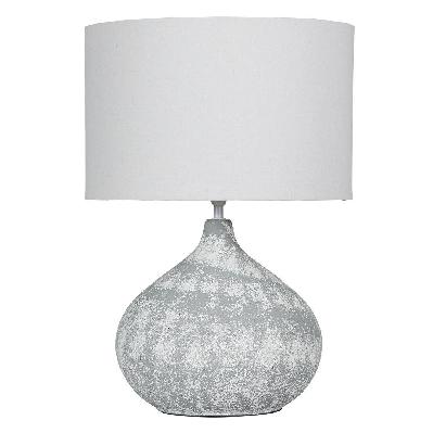 sh forever ceramic table lamp in sponged texture